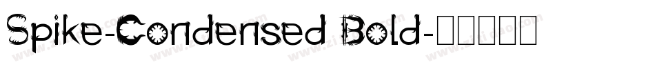 Spike-Condensed Bold字体转换
